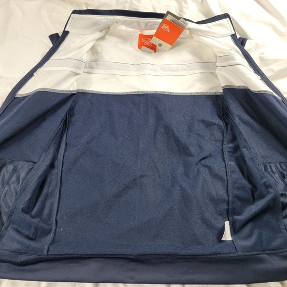 Nike Boys XL White Blue Full Zip Jacket Long Sleeve Lightweight Casual School - Picture 3 of 13